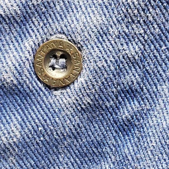 Vintage Multicolor Denim Pullover Jacket- Size L - Picture 5 of 11